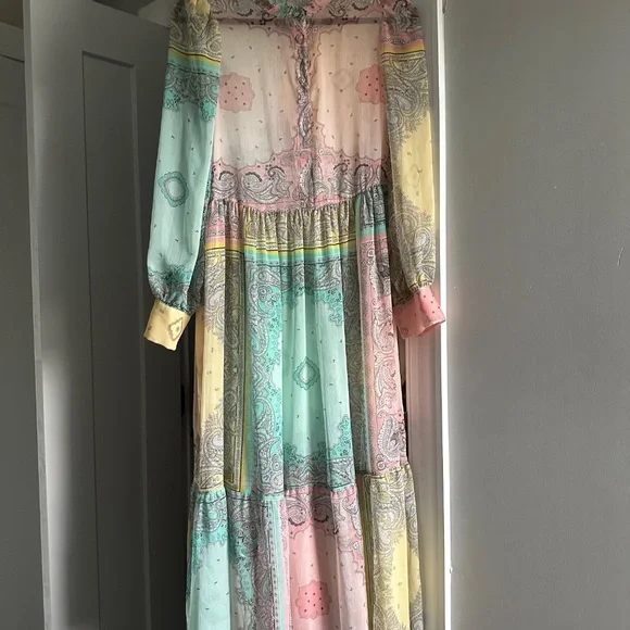 Twinset Milano patchwork paisley bandana print midi dress - Picture 7 of 8